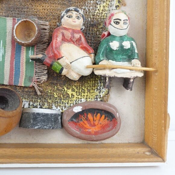 Armenian Folk Art Diorama 3D Picture  Depicting Cooking Handmade - Picture 6 of 13